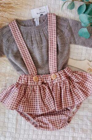 Conjunto ranita vichy+jersey