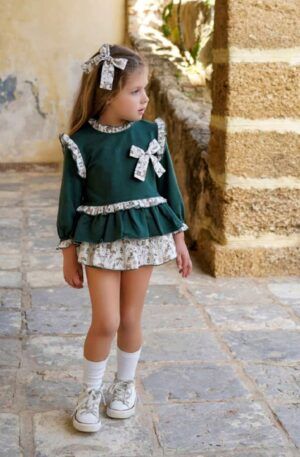 Conjunto sudadera y braga tela Cactus