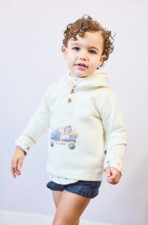 "MONTEPELLIER" Sudadera niño coche conejo