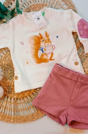 Sudadera+pant. corto Ardilla