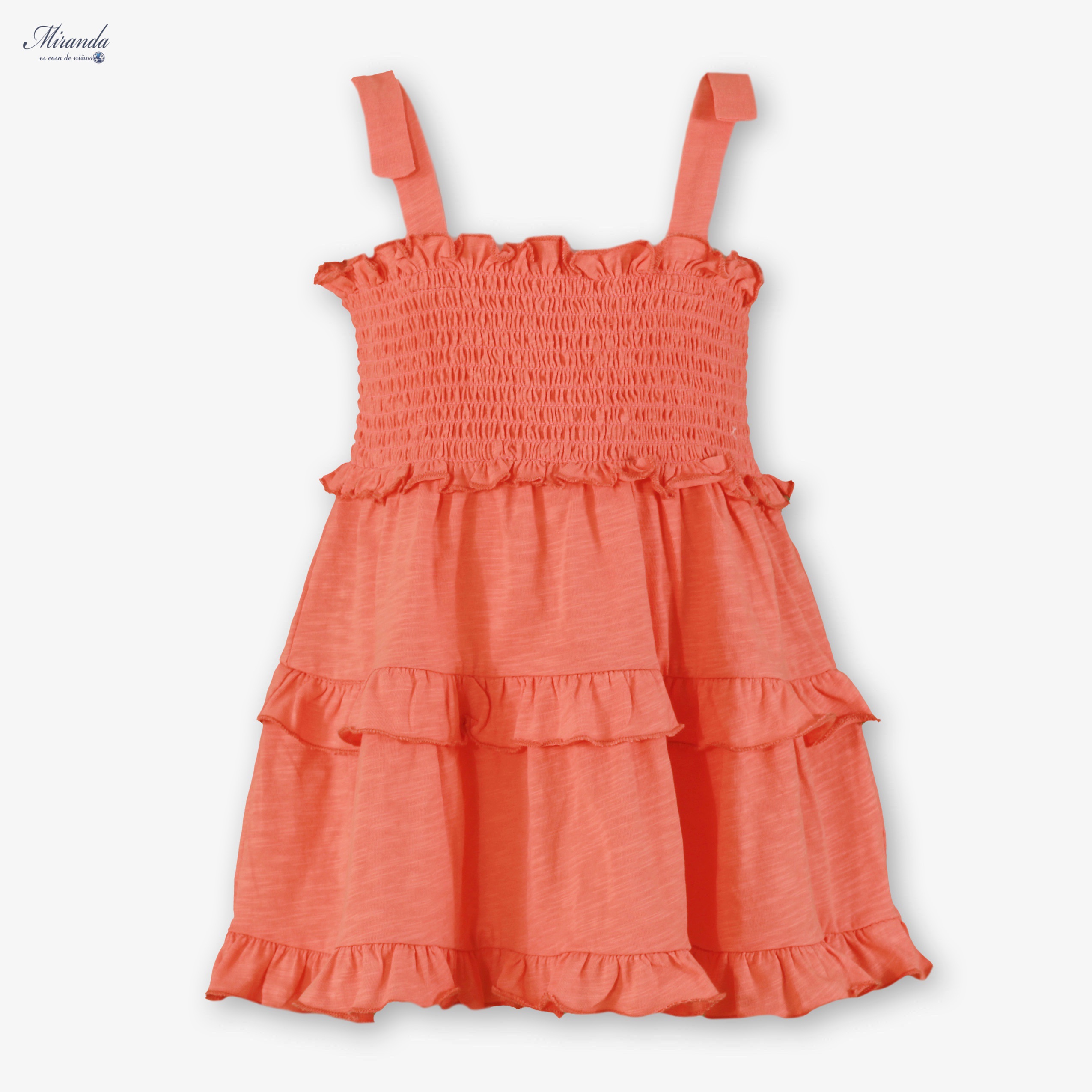 Vestido algodón Naranja - Imagen 2