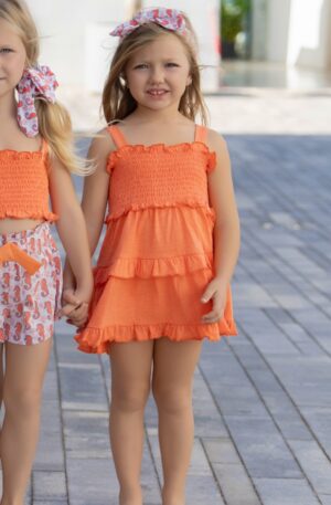 Vestido algodón Naranja