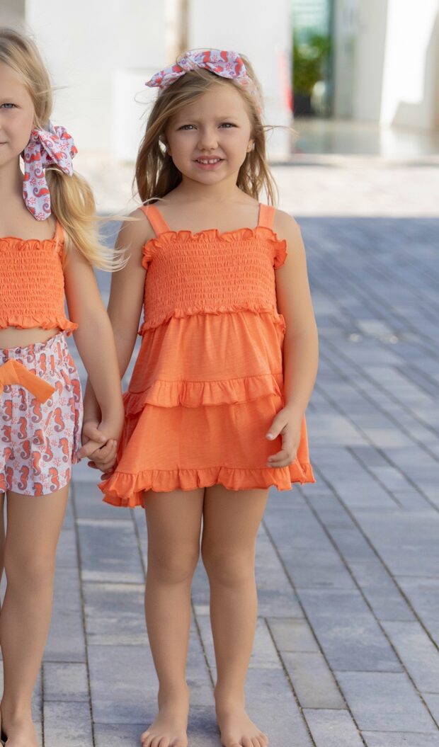 Vestido algodón Naranja